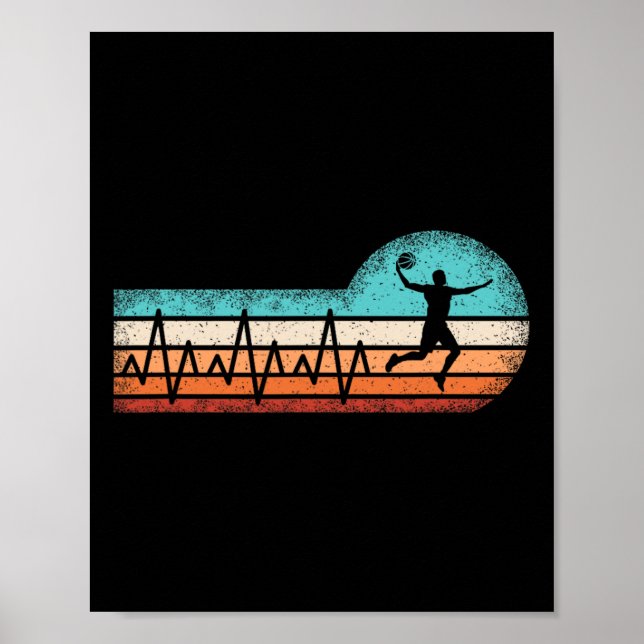 Póster Fun Basketball Heartbeat Basket Ball (Frente)