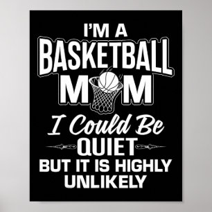 Póster Fun Basketball Mom Merch - Diseño exclusivo de mam