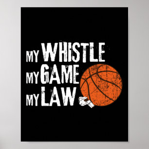 Póster Fun Basketball Ref Hoops - Árbitro de Baloncesto 1