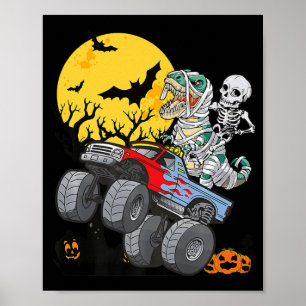 Póster Fun Boys Monster Halloween Camión Calabaza Mami Di
