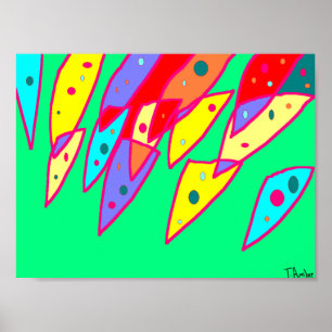 Póster Fun Bright Picture Poster