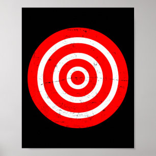Póster Fun Bullseye Target Bulls Ojo Prank Regalo T