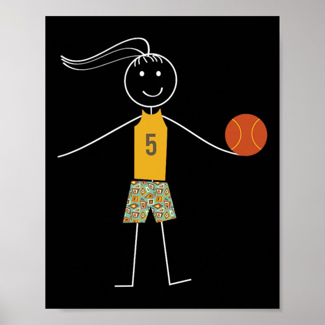 Póster Fun Bysketbyll Chicas Bysketbyll Player (Frente)