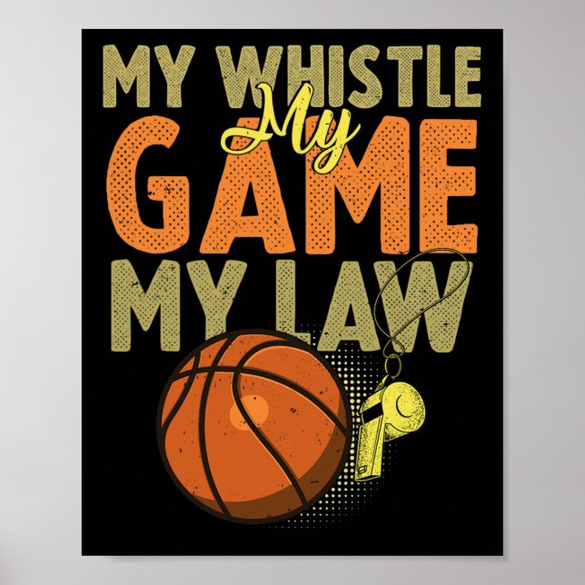 Póster Fun Bysketbyll Referendum Citas Gift I Hoops Ref 1 (Frente)