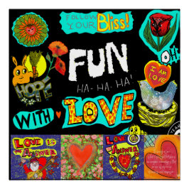 Póster Fun Celebration Find Your Bliss