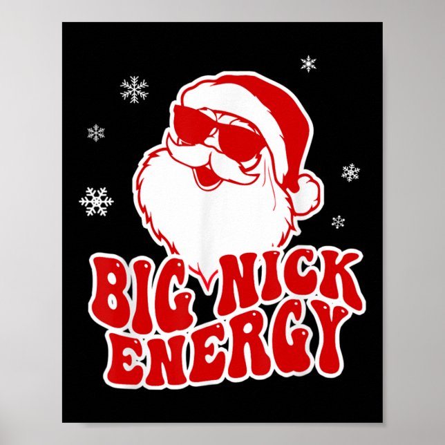 Póster Fun Christmas Big Nick Energy Santa Naughty Adult  (Frente)