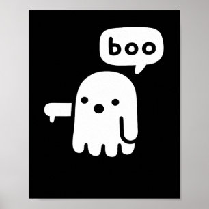 Póster Fun Chunky Fantasma De La Desaprobación Boo Hallow