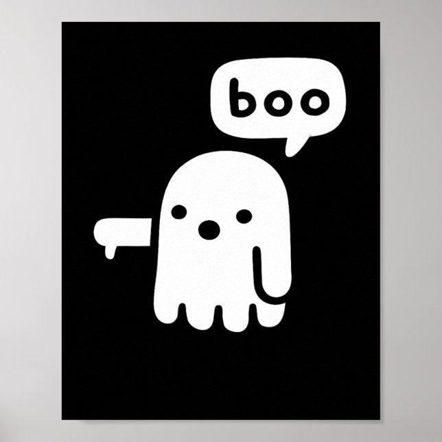 Póster Fun Chunky Fantasma De La Desaprobación Boo Hallow (Frente)