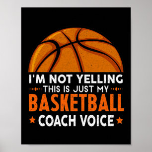Póster Fun Coach Basketball Lover
