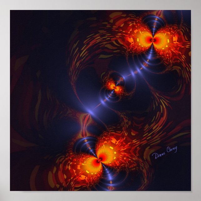 Póster Fun Dance of the Eyes – Indigo and Gold Sight (Frente)