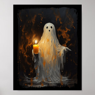 Póster Fun de la Vela de la Vela Gótica Halloween