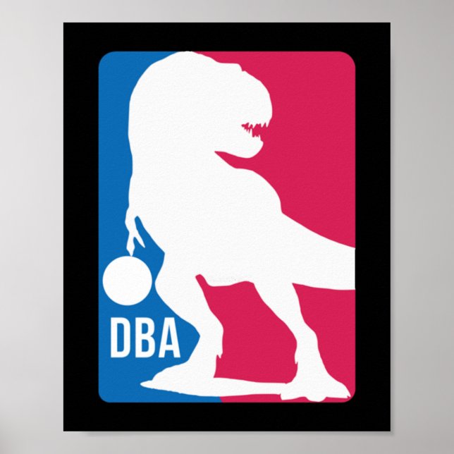 Póster Fun Dinosaur Basketball (Frente)