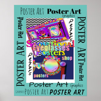Póster Fun Eyeglasses Poster Art