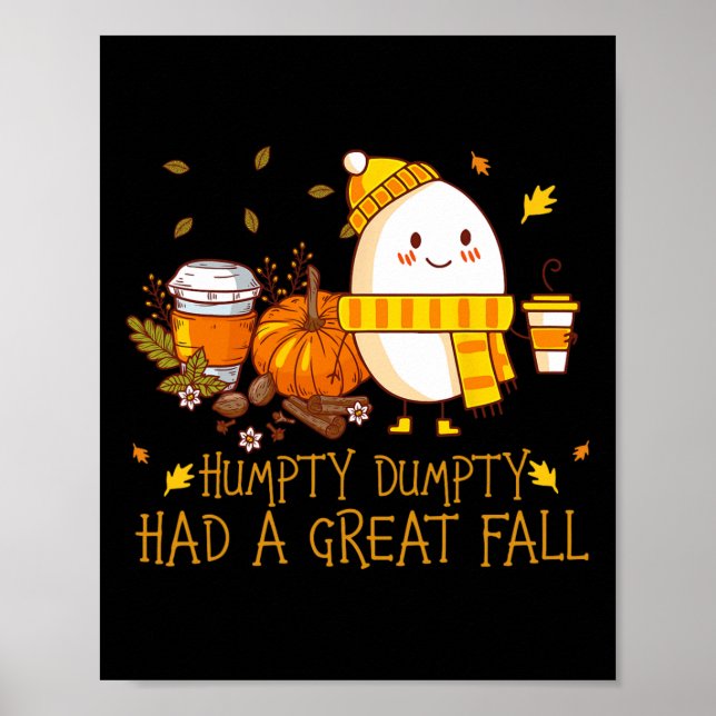Póster Fun Humpty Dumpty Tuvo Una Gran Caída (Frente)