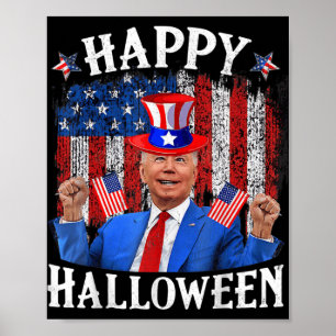 Póster Fun Joe Biden Feliz Halloween Para El 4 De Julio M