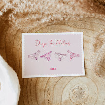 Fun Lingerie Shower Bachelorette Panty Game Rótulo