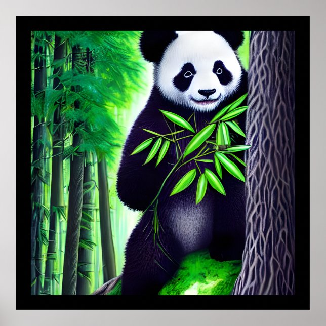 Póster Fun Little Panda Bear (Frente)
