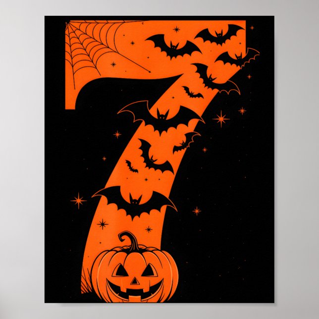 Póster Fun Six Seven 6 7 Meme Design Couples Halloween  (Frente)