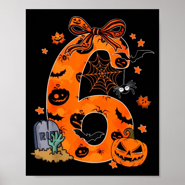 Póster Fun Six Seven 6 7 Meme Design Couples Halloween  (Frente)