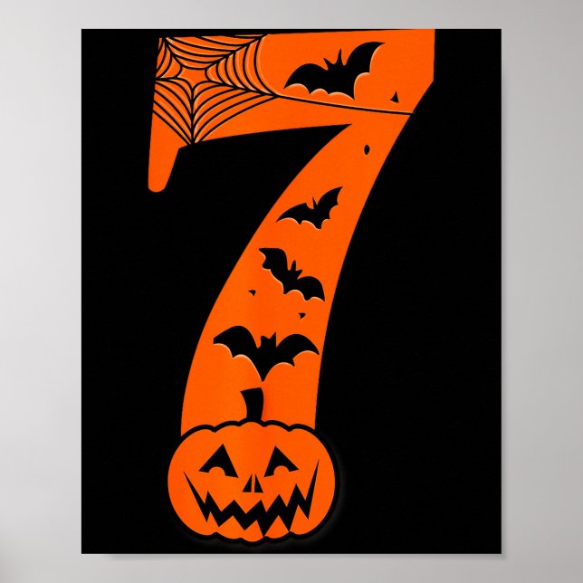 Póster Fun Six Seven 6 7 Meme Design Couples Halloween  (Frente)
