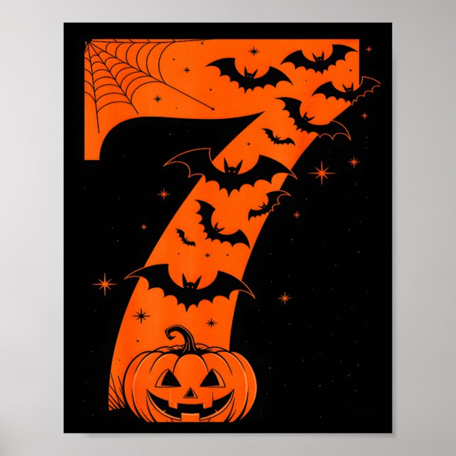 Póster Fun Six Seven 6 7 Meme Design Couples Halloween  (Frente)