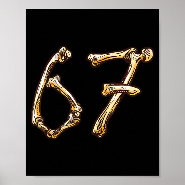 Póster Fun Six Seven 6 7 Meme Design Couples Halloween  (Frente)