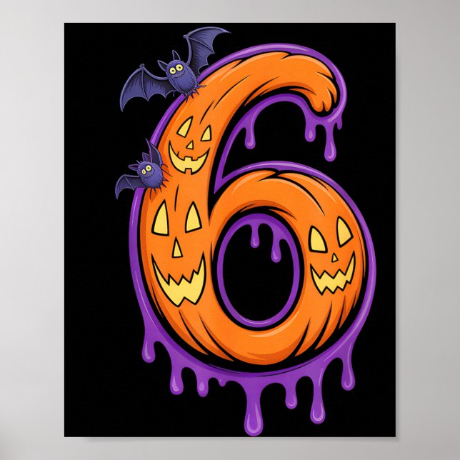 Póster Fun Six Seven 6 7 Meme Design Couples Halloween  (Frente)