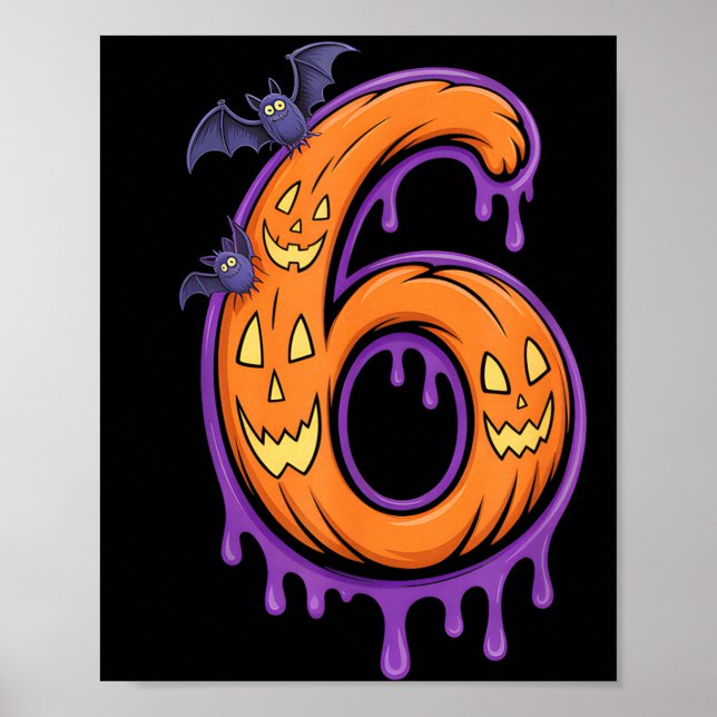 Póster Fun Six Seven 6 7 Meme Design Couples Halloween  (Frente)