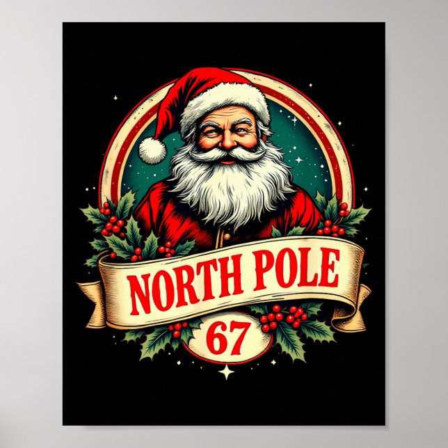 Póster Fun Six Seven Meme Design – Internet Energy - Xmas (Frente)