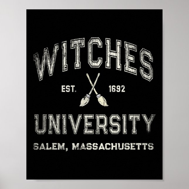 Póster Fun Wiccan WITCHES UNIVERSIDAD Salem Massachusetts (Frente)