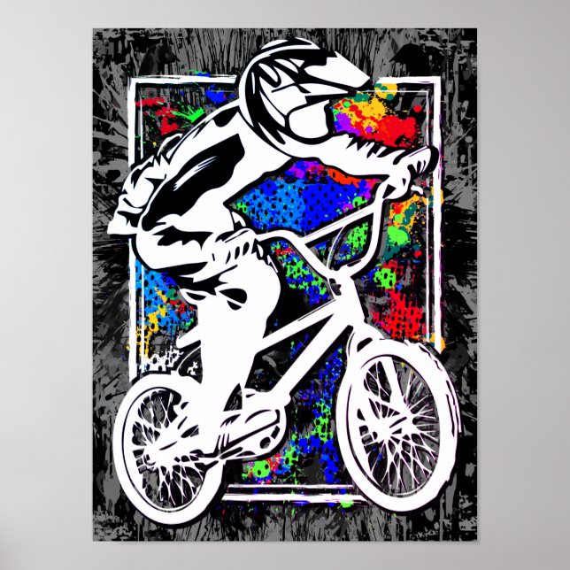 Póster Funda Bmx para iPad - Bicicleta Bmx - Bicicleta Bm (Frente)