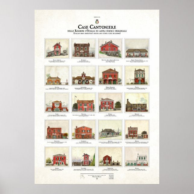 Póster Funda Cantoniere delle Regioni d'Italia (Frente)
