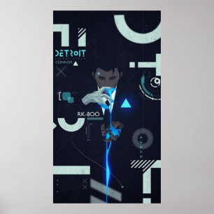 Póster Funda de Connor - Detroit se vuelve humano
