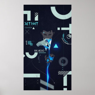 Póster Funda de Connor - Detroit se vuelve humano
