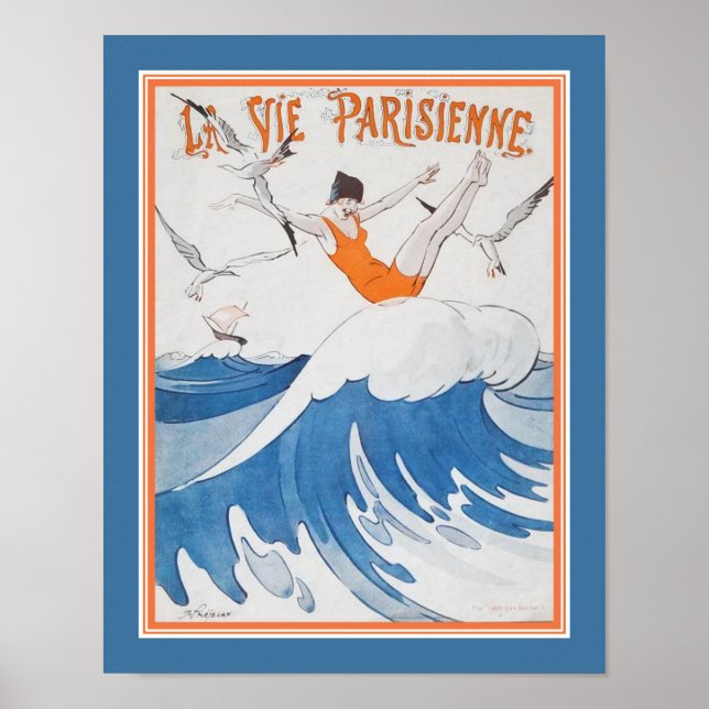 Póster Funda Deco La Vie Parisienne 1923 (Frente)