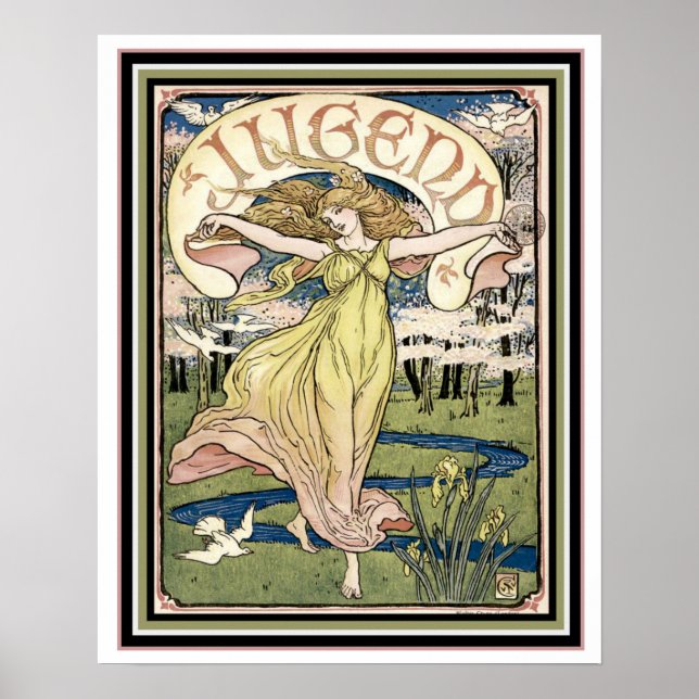 Póster Funda Jugend Art Nouveau 16 x 20 (Frente)