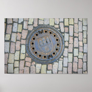 Póster Funda Manhole, Castillo de Praga, República Checa