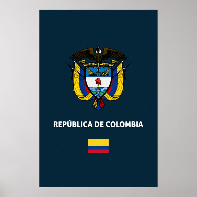 Póster Funda para teléfono pasaporte de Colombia (Frente)