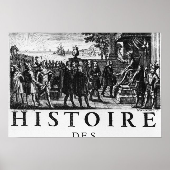 Póster Fundación de Luis XIV, rey de Francia (Frente)