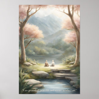 Póster Fundado en la serenidad
