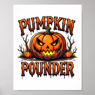 Póster Fundador De Calabaza Para Socio De La Cabeza Roja 