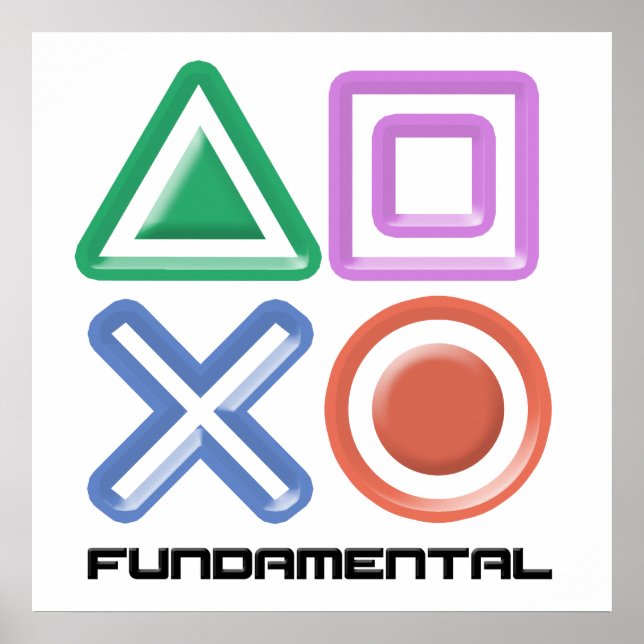 Póster Fundamental Game Symbols (Frente)