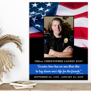 Póster Funeral de la bandera estadounidense conmemorado p