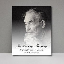 Póster Funeral de la muerte del tributo a la foto