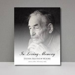 Póster Funeral de la muerte del tributo a la foto