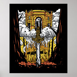 Póster Funeral de Viking