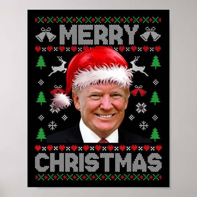 Póster Funeraria familia de Navidad Donald Trump (Frente)