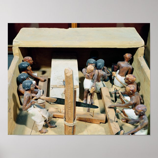 Póster Funerary model of a carpentry workshop (Frente)