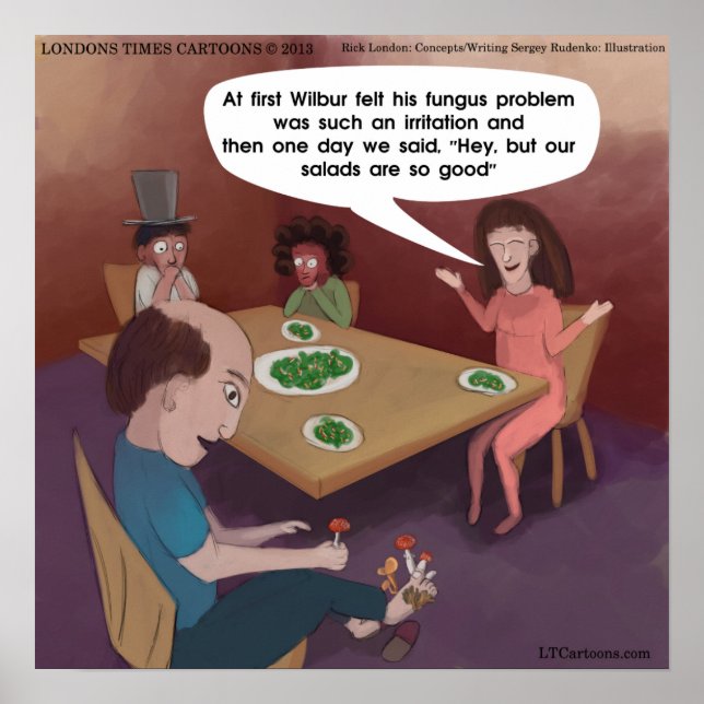 Póster FunGuy Con ToedStools Funny Poster (Frente)