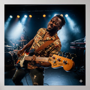 Póster Funk Bass Player
